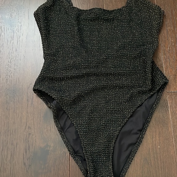Aerie Lurex Crinkle Cut One-Piece - Picture 5 of 6